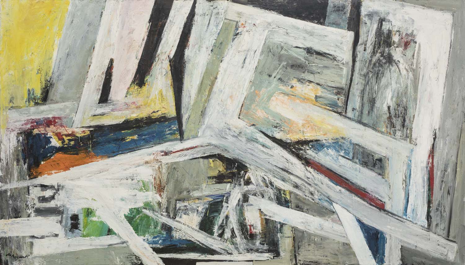 modern kunstenaar andré bogaert - abstract modernism